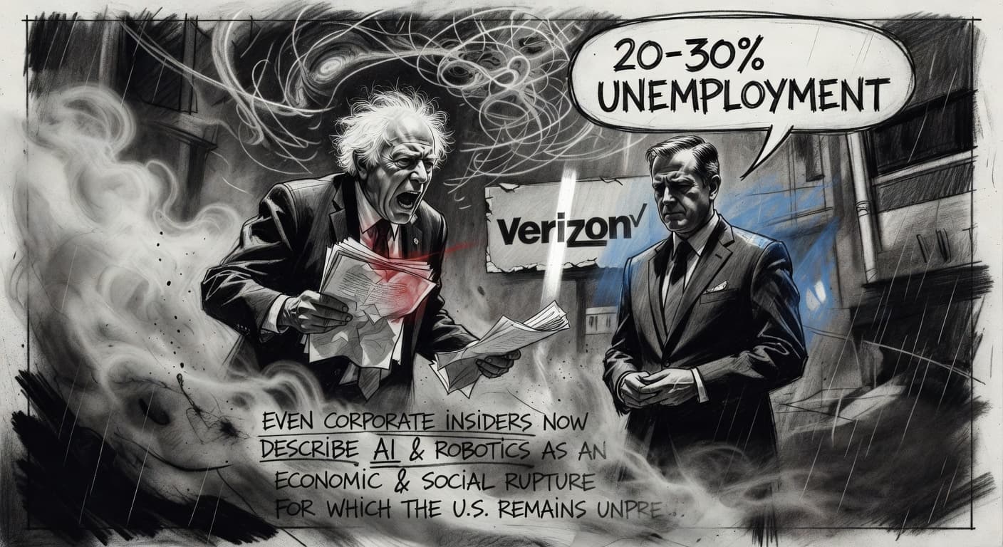 Bernie Sanders Seizes on Verizon CEO's AI Job Warning