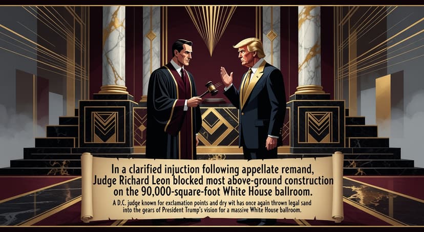 Judge Leon's Sarcastic Pen Halts Trump Ballroom