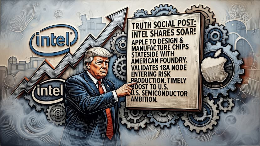 Trump Announces Apple-Intel U.S. Chip Pact