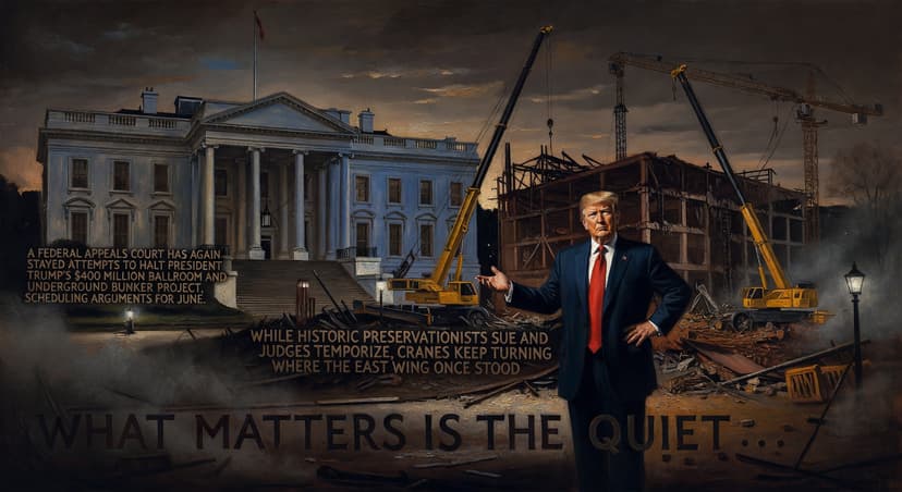 Appeals Court Lets Trump's White House Ballroom Rise