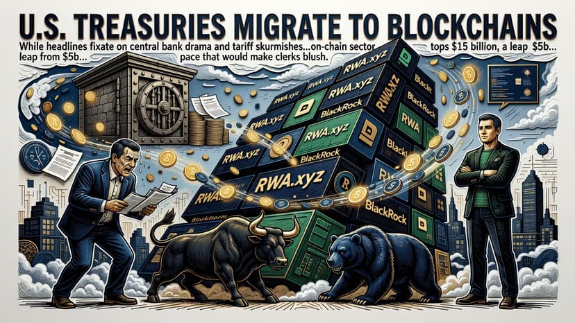 Tokenized Treasuries Cross $15B on Blockchain