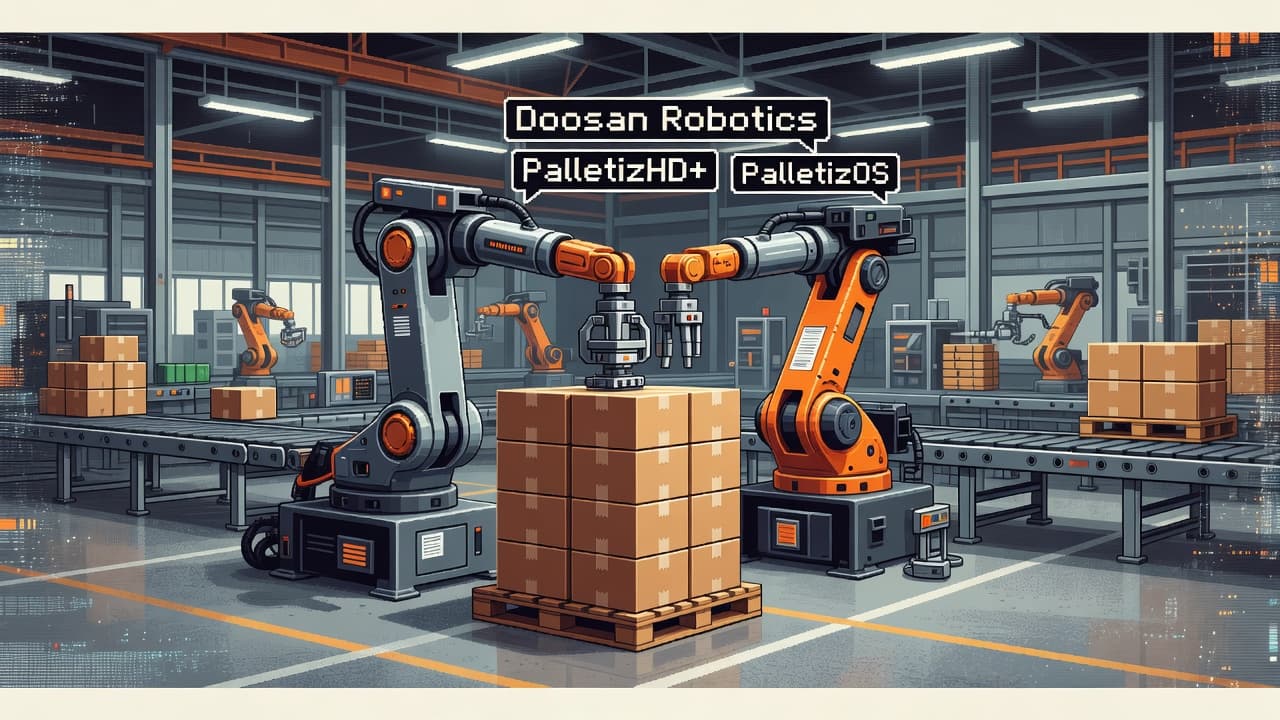Doosan's AI Palletizer Tames Factory Endgame