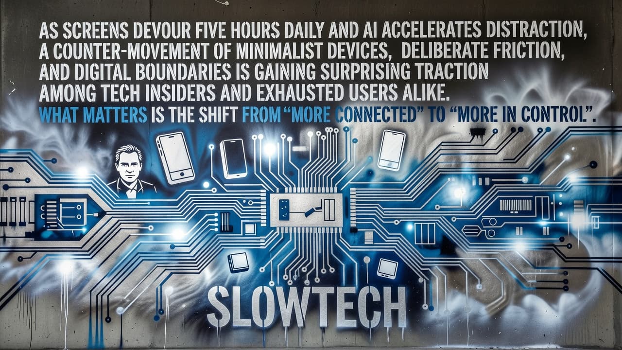 Slowtech Rebellion Targets Phone Addiction