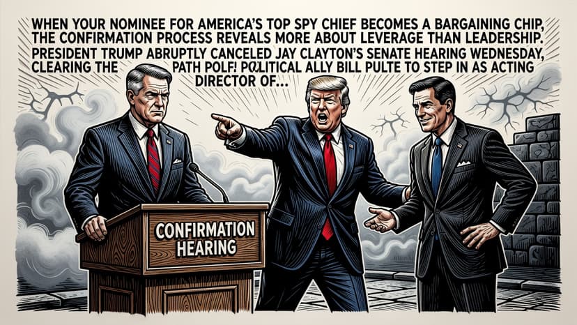 Trump Halts Own DNI Pick's Hearing