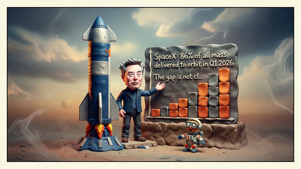 SpaceX's Q1 Orbit Haul Dwarfs the Planet